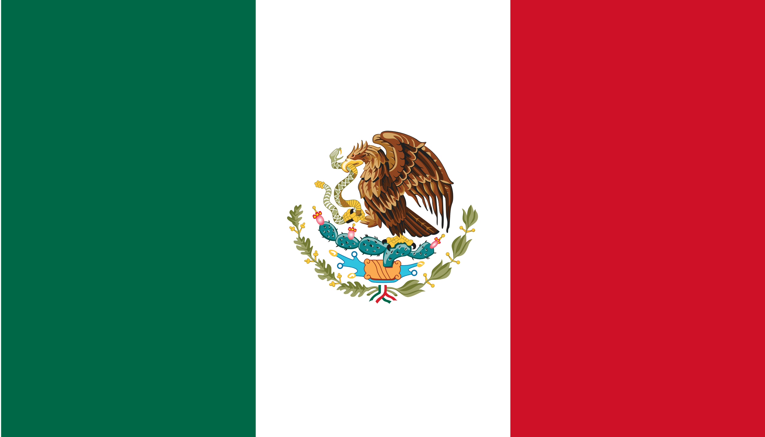 the image shows the mexican flag