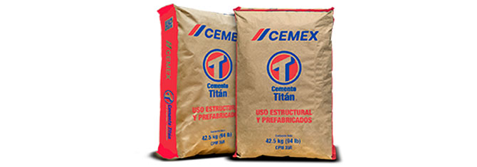 sacos de cemento titán estructural